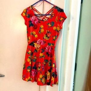 Beautiful Criss-cross back Skater-style dress!